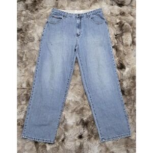 VTG 96 North‎ Loose Straight Men's Blue Jeans 36x32 Hip Hop Skater Y2K 11" Leg
